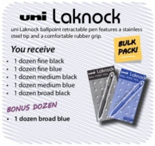 Picture of PEN UNI BP LAKNOCK BTS BULK PACK BUY 5 D